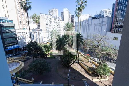 Vista da Sala de kitnet/studio para alugar com 1 quarto, 30m² em Centro Histórico, Porto Alegre