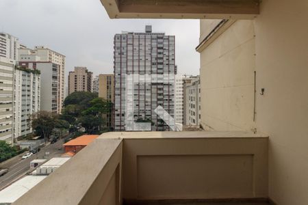 Varanda da Sala de apartamento para alugar com 3 quartos, 206m² em Higienópolis, São Paulo