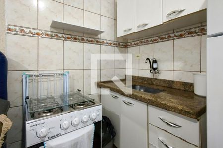 Cozinha de kitnet/studio para alugar com 1 quarto, 39m² em Mirim, Praia Grande