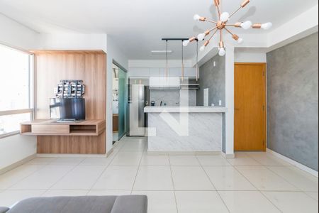 Sala de apartamento à venda com 2 quartos, 70m² em Vila da Serra, Nova Lima