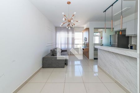 Sala de apartamento à venda com 2 quartos, 70m² em Vila da Serra, Nova Lima