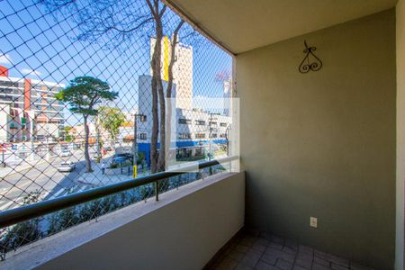 Varanda da sala de apartamento à venda com 2 quartos, 73m² em Vila Assunção, Santo André