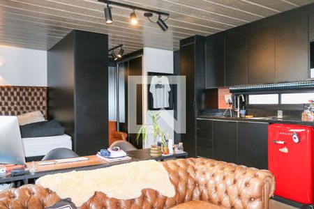 Quarto/Cozinha de apartamento à venda com 1 quarto, 40m² em Santa Maria, São Caetano do Sul