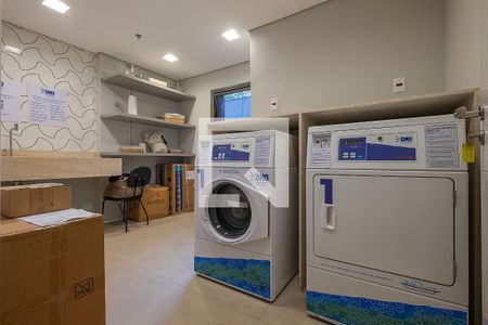 Lavanderia de kitnet/studio para alugar com 1 quarto, 21m² em Paraíso, São Paulo