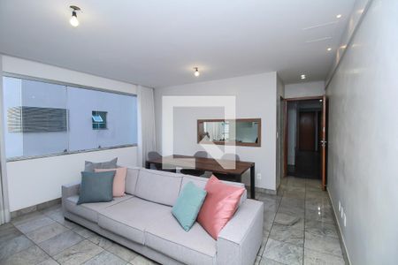 Sala de apartamento à venda com 2 quartos, 65m² em Lourdes, Belo Horizonte