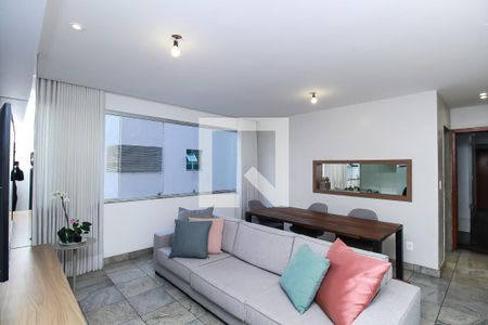 Sala de apartamento à venda com 2 quartos, 65m² em Lourdes, Belo Horizonte