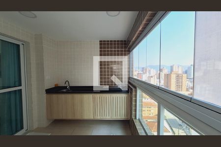 Varanda Gourmet de apartamento para alugar com 2 quartos, 69m² em Boqueirão, Praia Grande