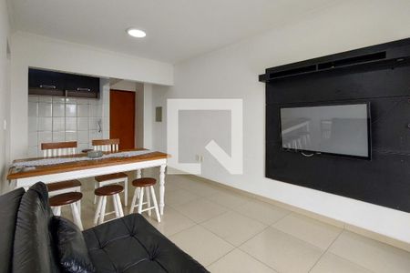 Sala de apartamento para alugar com 1 quarto, 61m² em Guilhermina, Praia Grande