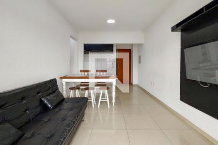 Sala de apartamento para alugar com 1 quarto, 61m² em Guilhermina, Praia Grande