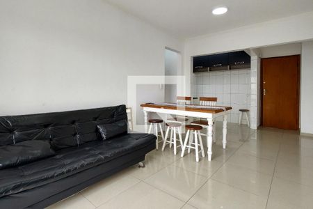 Sala de apartamento para alugar com 1 quarto, 61m² em Guilhermina, Praia Grande