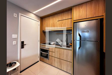 Cozinha de kitnet/studio à venda com 1 quarto, 44m² em Brooklin, São Paulo