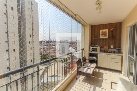 Varanda da sala de apartamento à venda com 3 quartos, 90m² em Vila Santa Clara, São Paulo