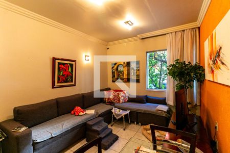 Sala de apartamento à venda com 2 quartos, 70m² em Cidade Jardim, Belo Horizonte