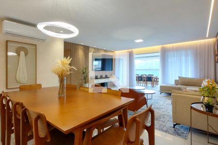 Sala de apartamento para alugar com 3 quartos, 179m² em Canto do Forte, Praia Grande