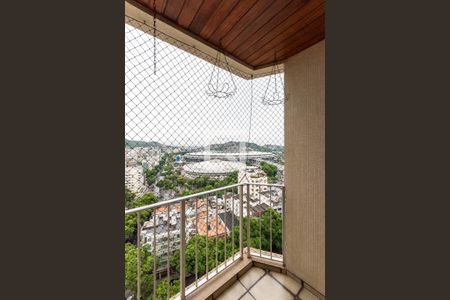 Varanda da Sala de apartamento para alugar com 3 quartos, 110m² em Maracanã, Rio de Janeiro