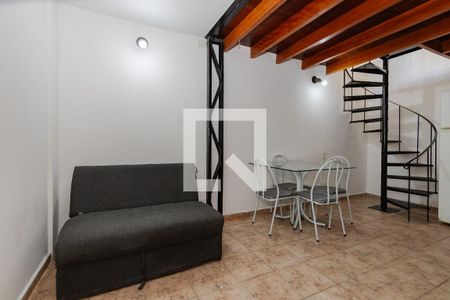 Sala/Cozinha de apartamento para alugar com 1 quarto, 36m² em Campo Belo, São Paulo