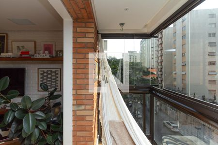 Varanda da Sala de apartamento à venda com 2 quartos, 116m² em Itaim Bibi, São Paulo