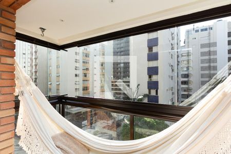 Varanda da Sala de apartamento à venda com 2 quartos, 116m² em Itaim Bibi, São Paulo