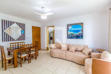 Sala de apartamento para alugar com 3 quartos, 120m² em Vilamar, Praia Grande