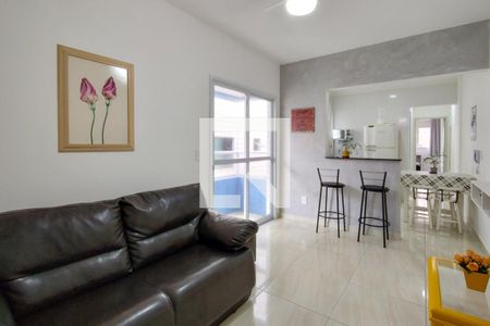 Sala de apartamento para alugar com 1 quarto, 47m² em Aviação, Praia Grande