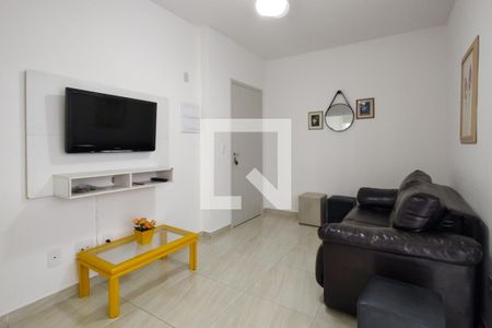 Sala de apartamento para alugar com 1 quarto, 47m² em Aviação, Praia Grande