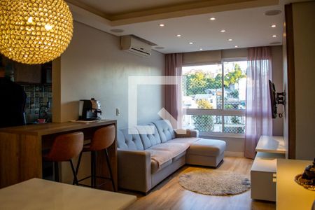 Sala  de apartamento à venda com 3 quartos, 71m² em Azenha, Porto Alegre