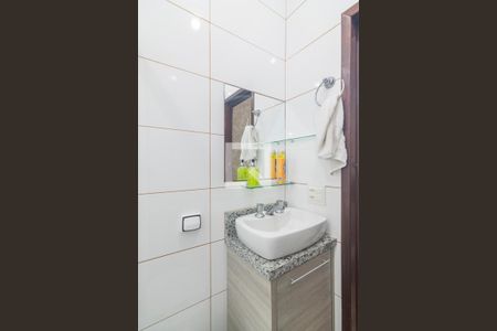 Banheiro da Suite 1 de casa à venda com 3 quartos, 102m² em Vila Metalúrgica, Santo André