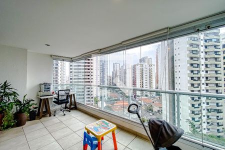 Varanda da Sala de apartamento para alugar com 3 quartos, 100m² em Jardim Anália Franco, São Paulo