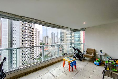 Varanda da Sala de apartamento para alugar com 3 quartos, 100m² em Jardim Anália Franco, São Paulo