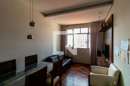 Sala  de apartamento à venda com 3 quartos, 72m² em Monsenhor Messias, Belo Horizonte