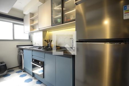 Cozinha de kitnet/studio à venda com 1 quarto, 27m² em Vila Dom Pedro I, São Paulo