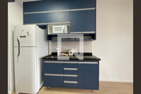 Cozinha de kitnet/studio para alugar com 1 quarto, 26m² em Butantã, São Paulo