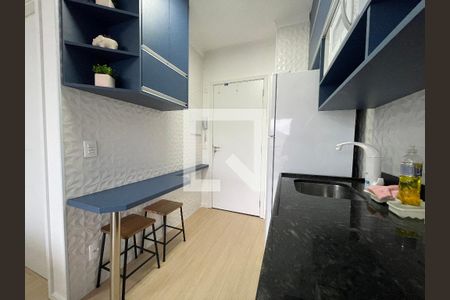 Cozinha de kitnet/studio para alugar com 1 quarto, 26m² em Butantã, São Paulo