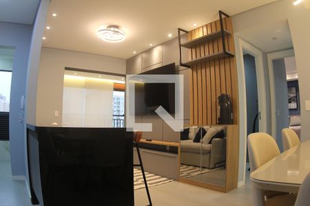 Sala de apartamento para alugar com 2 quartos, 62m² em Jardim Independência, São Paulo