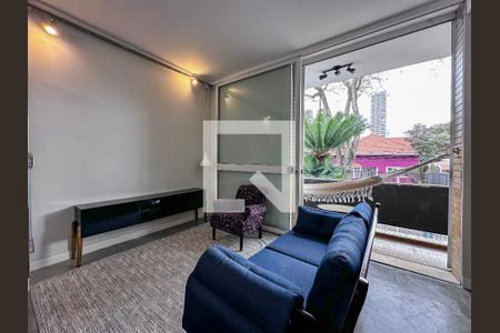 Sala de apartamento para alugar com 1 quarto, 42m² em Campo Belo, São Paulo