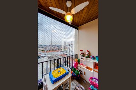 Varanda da Sala de apartamento à venda com 2 quartos, 50m² em Vila Bertioga, São Paulo