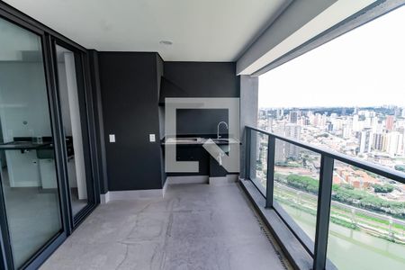 Varanda da Sala de apartamento à venda com 2 quartos, 142m² em Chácara Itaim, São Paulo