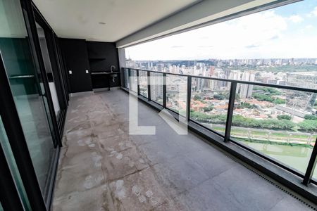 Varanda da Sala de apartamento à venda com 2 quartos, 142m² em Chácara Itaim, São Paulo