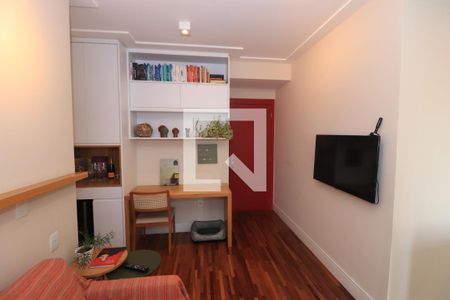 Sala de TV de apartamento para alugar com 1 quarto, 43m² em Tatuapé, São Paulo