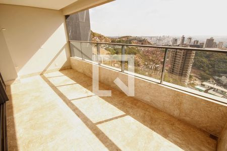 varanda de apartamento à venda com 4 quartos, 225m² em Santa Lúcia, Belo Horizonte