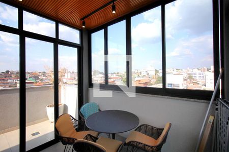 Varanda sala de apartamento à venda com 3 quartos, 119m² em União, Belo Horizonte