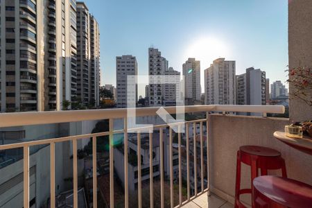 Varanda da Sala de apartamento à venda com 1 quarto, 57m² em Santana, São Paulo