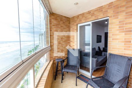 Sala de apartamento para alugar com 1 quarto, 50m² em Guilhermina, Praia Grande