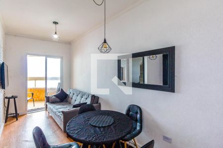 Sala de apartamento para alugar com 1 quarto, 50m² em Guilhermina, Praia Grande