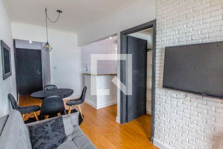 Sala de apartamento para alugar com 1 quarto, 50m² em Guilhermina, Praia Grande