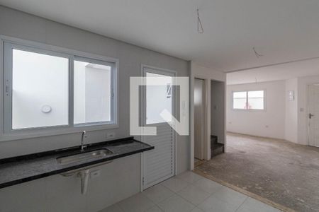 Sala e Cozinha Integrada  de casa de condomínio para alugar com 3 quartos, 94m² em Vila Ré, São Paulo