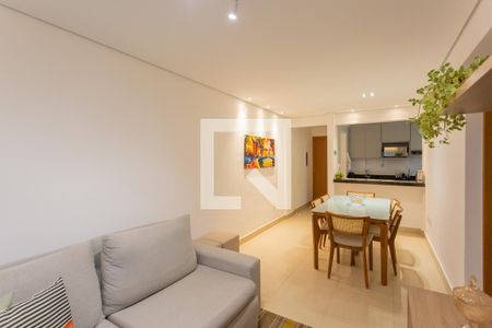 Sala de apartamento à venda com 2 quartos, 62m² em União, Belo Horizonte