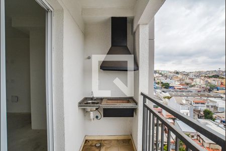 Varanda da Sala de apartamento à venda com 2 quartos, 54m² em Vila Metalúrgica, Santo André