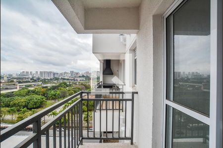 Varanda da Sala de apartamento à venda com 2 quartos, 54m² em Vila Metalúrgica, Santo André