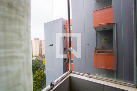 Varanda da sala de apartamento à venda com 2 quartos, 65m² em Parque Sao Vicente, Santo André